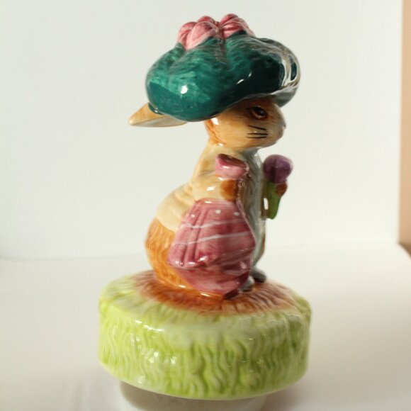 Schmid 1977 Beatrix Potter Benjamin Bunny Music Box - Picture 2 of 5